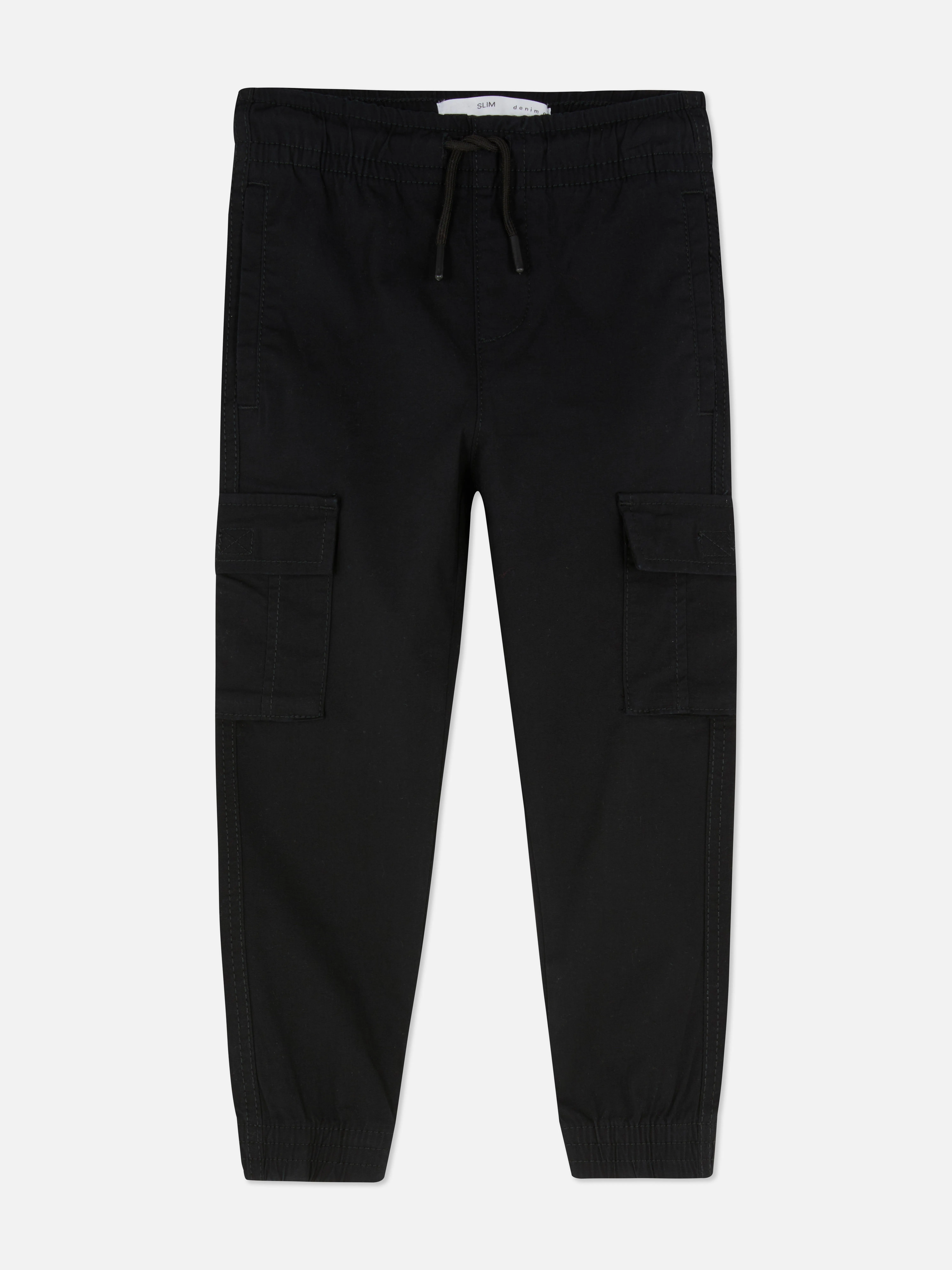 Pantalones cargo entallados con cordón de ajuste