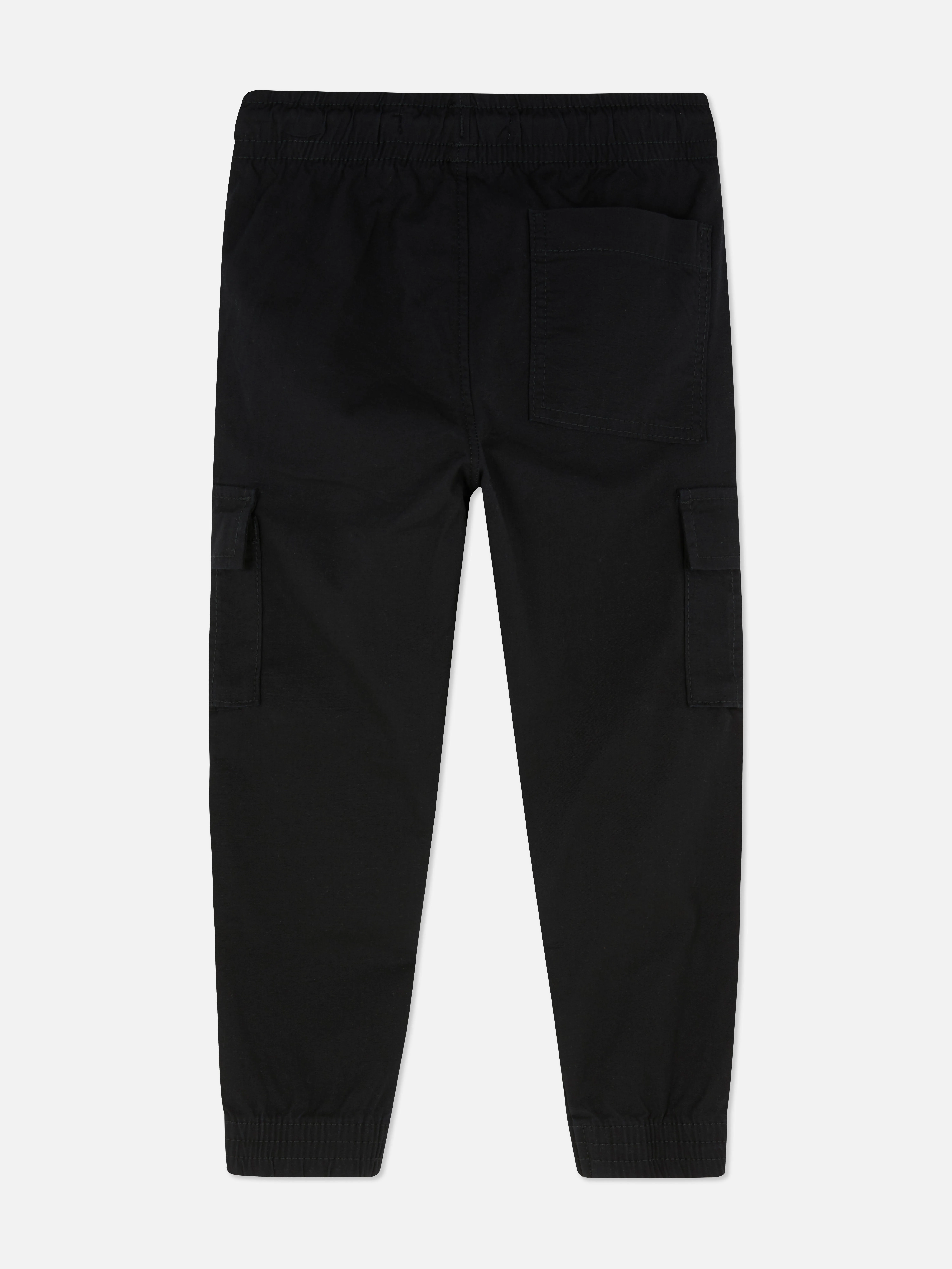 Pantalones cargo entallados con cordón de ajuste