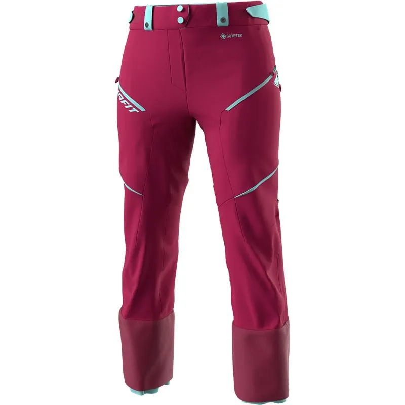 PANTALONES DE ESQUí DE TRAVESíA DYNAFIT RADICAL 2 GORETEX (ROJO REMOLACHA) MUJER