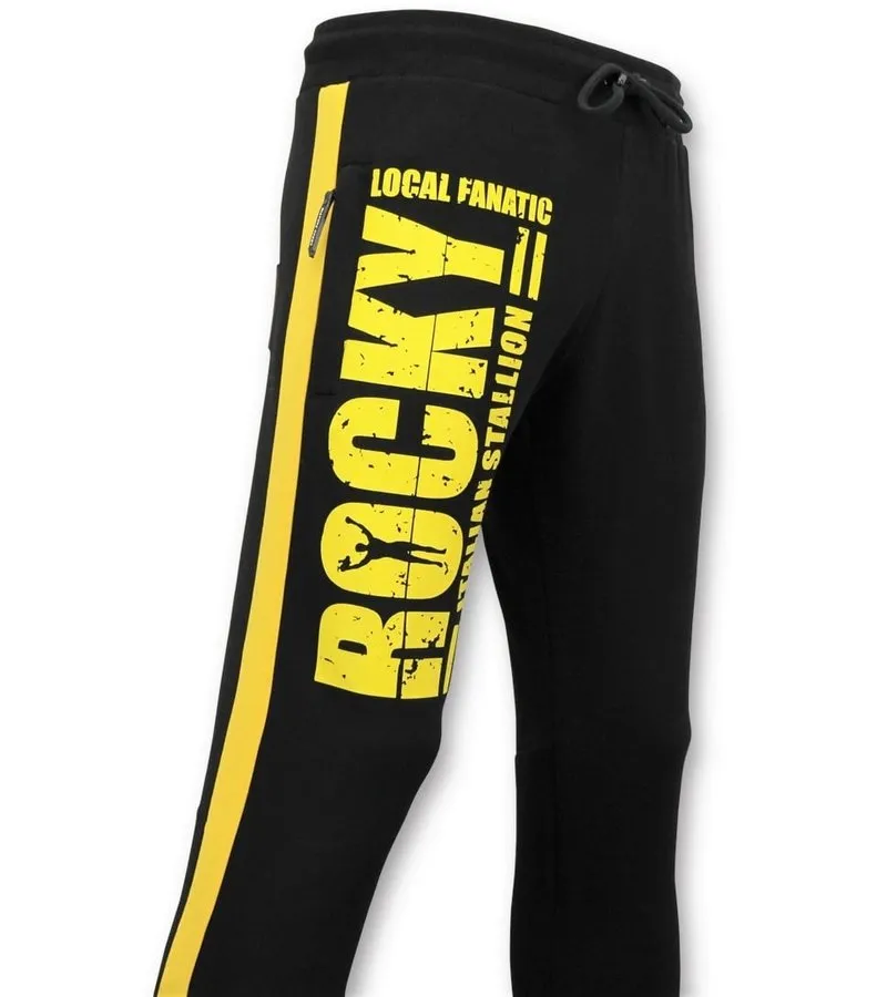 PANTALONES DEPORTIVOS  ITALIAN STALLION ROCKY BALBOA  NEGRO