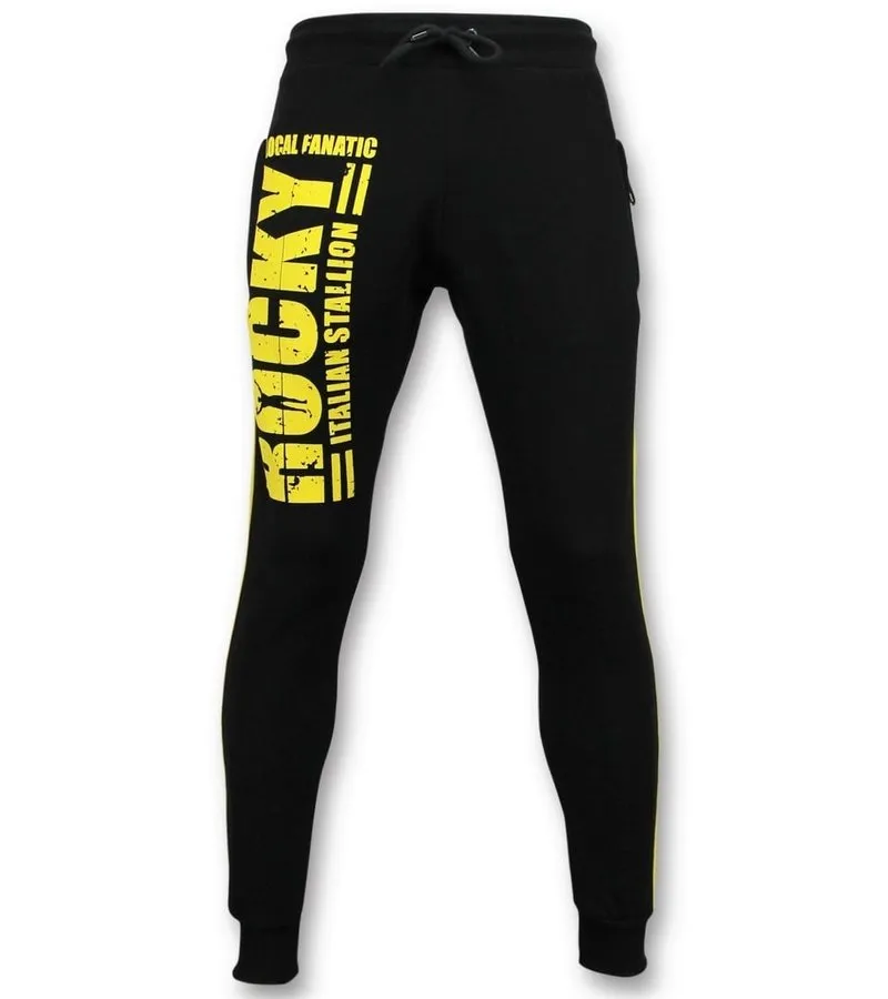 PANTALONES DEPORTIVOS  ITALIAN STALLION ROCKY BALBOA  NEGRO