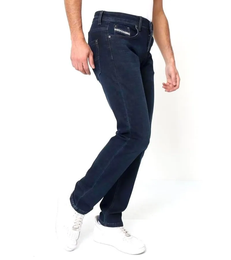 PANTALONES FINOS PARA HOMBRES  A11044  AZUL