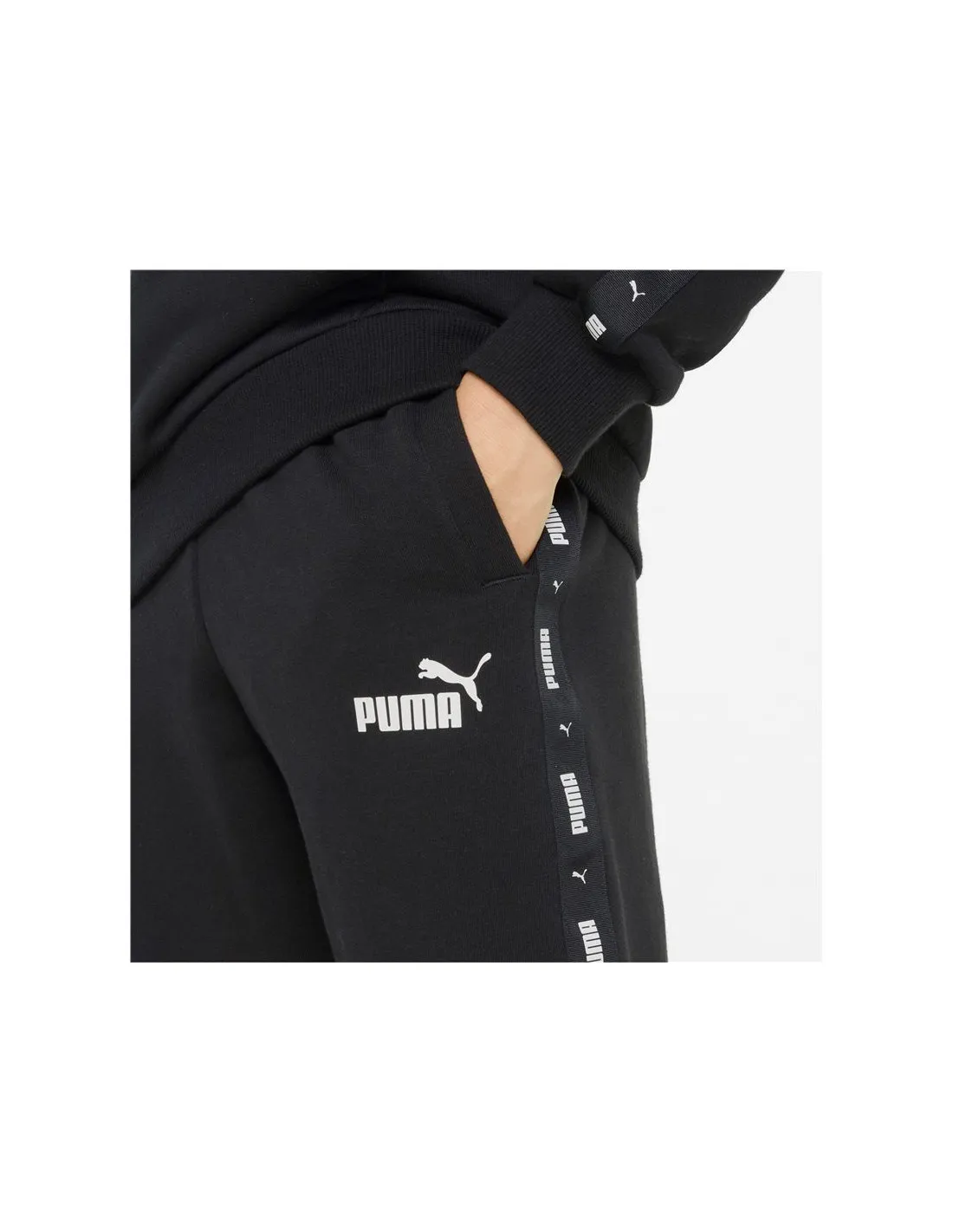 Pantalones Puma Essentials+ Tape Es Bk Infantil