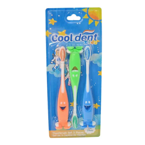 Paquete de 3 Cepillos Dentales Para Nios.