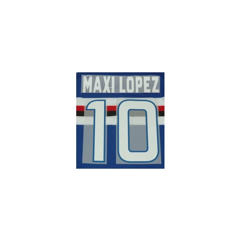 Para Sampdoria, Maxi López 10 personalización de casa camiseta 2012/13