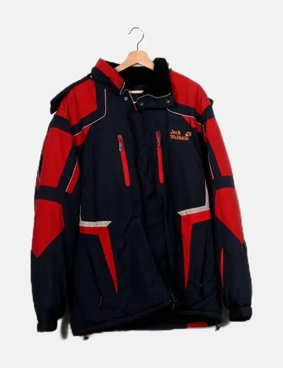 Peng Ming Abrigo bicolor impermeable