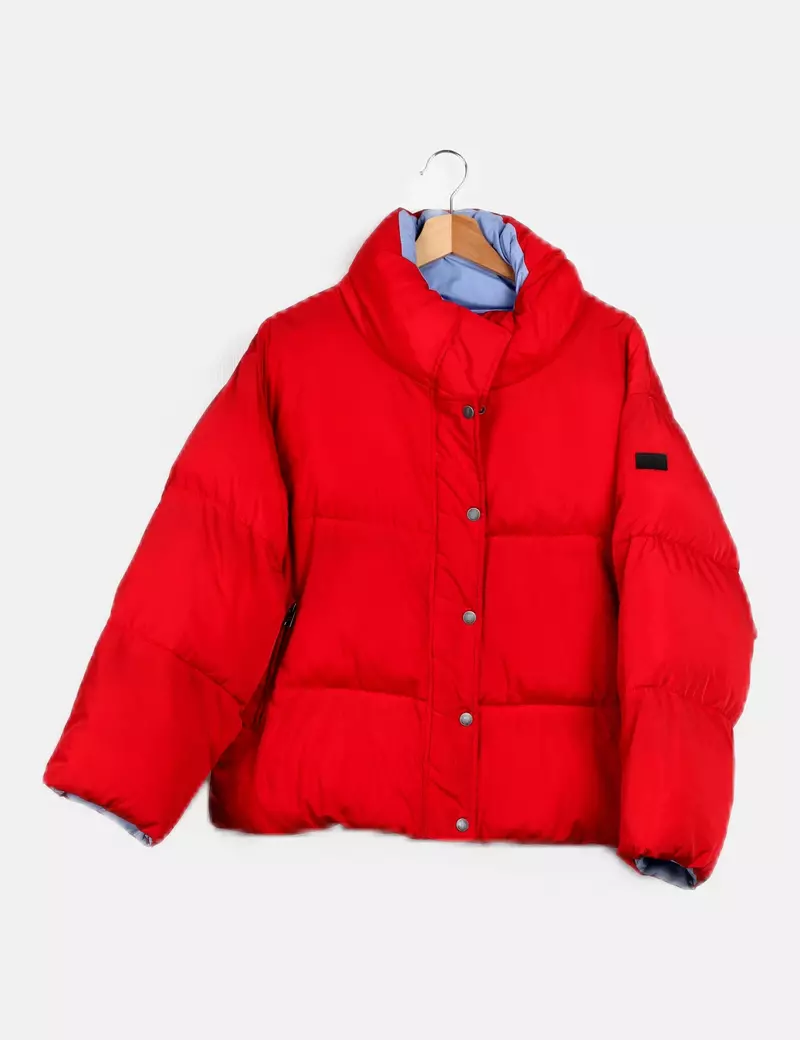 Pepe Jeans Abrigo rojo acolchado
