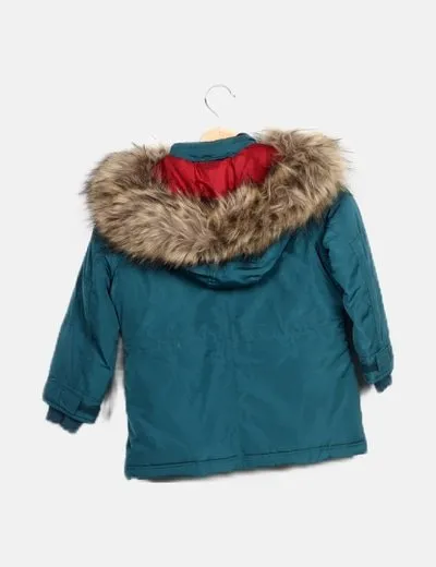 Pepe Jeans Abrigo verde acolchado