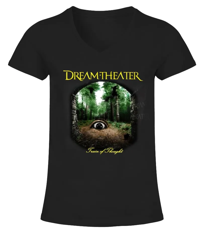 PGSRBK. DREAM THEATER  TRAIN OF THOUGHT (2003) CAMISETA CUELLO PICO MUJER