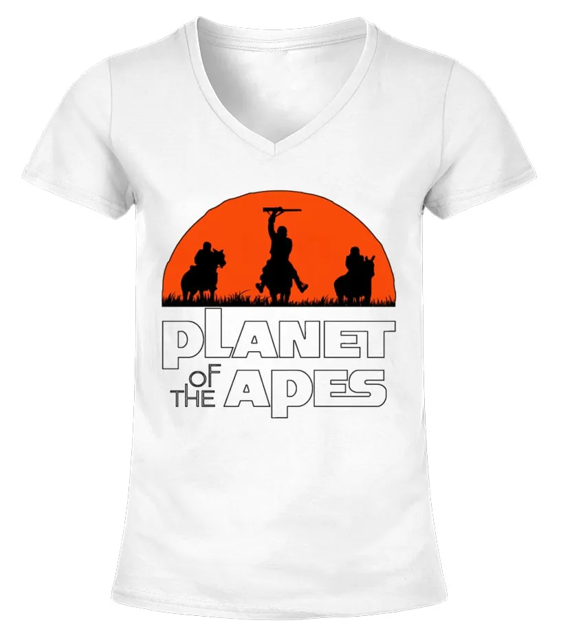 Planet of the Apes 15 WT Camiseta cuello pico Mujer