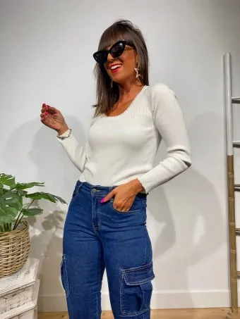 Punto Festoneado PEARDANCE Blanco