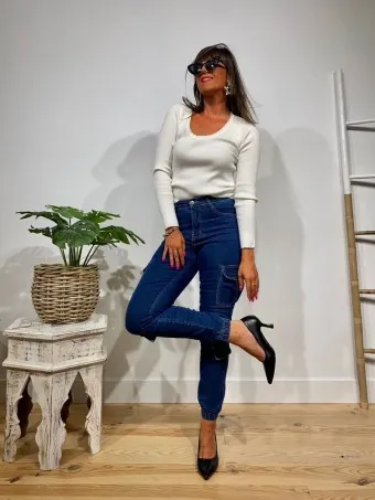 Punto Festoneado PEARDANCE Blanco