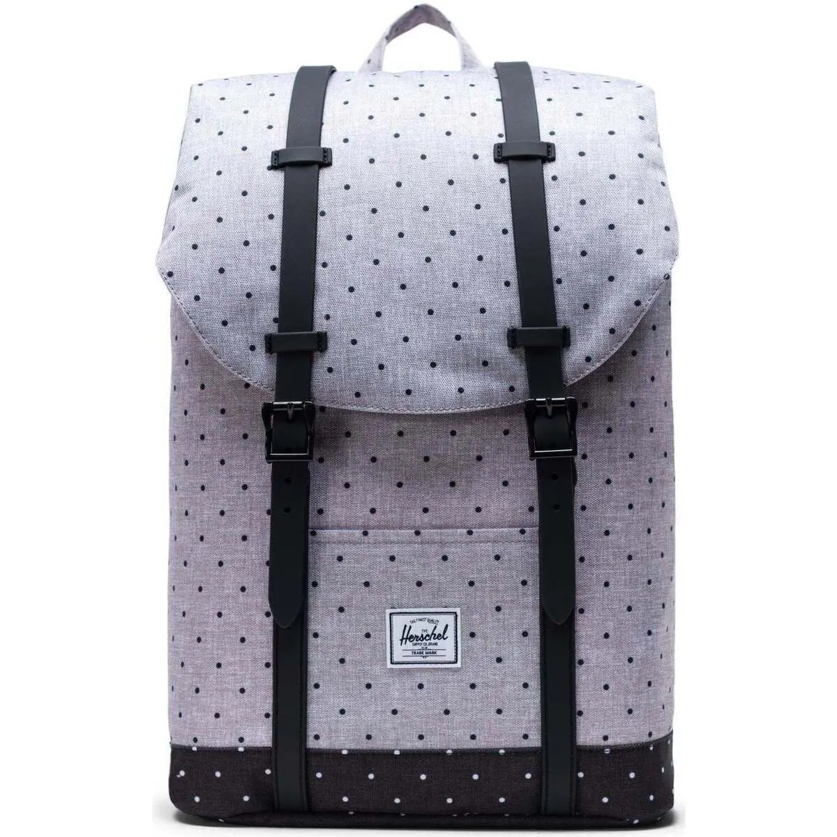 RETREAT MIDVOLUME POLKA DOT CROSSHATCH GREY/BLACK