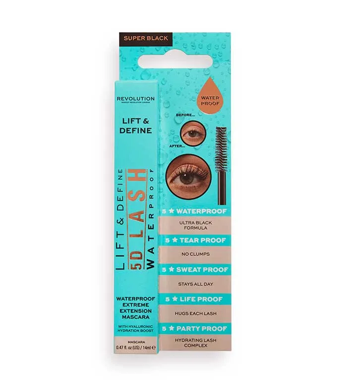 REVOLUTION  MáSCARA DE PESTAAS 5D LASH WATERPROOF