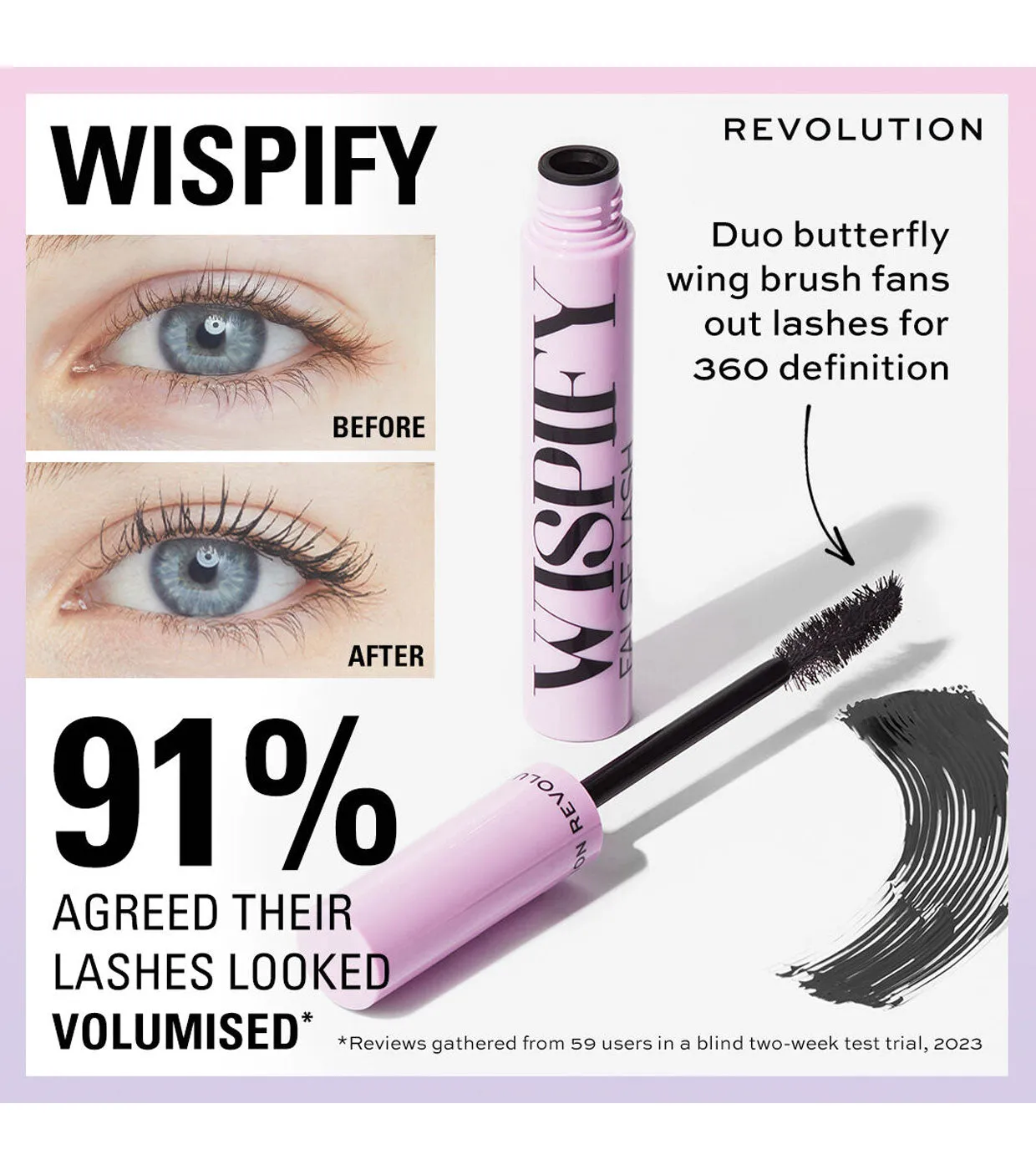 REVOLUTION  MáSCARA DE PESTAAS WISPIFY FALSE LASH