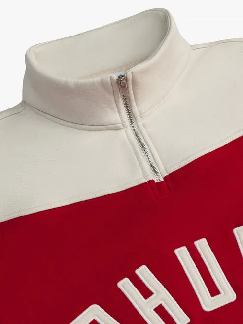 RHUDE CONTRAST QUARTERZIP VARSITY