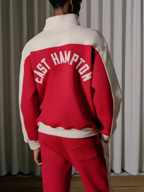 RHUDE CONTRAST QUARTERZIP VARSITY
