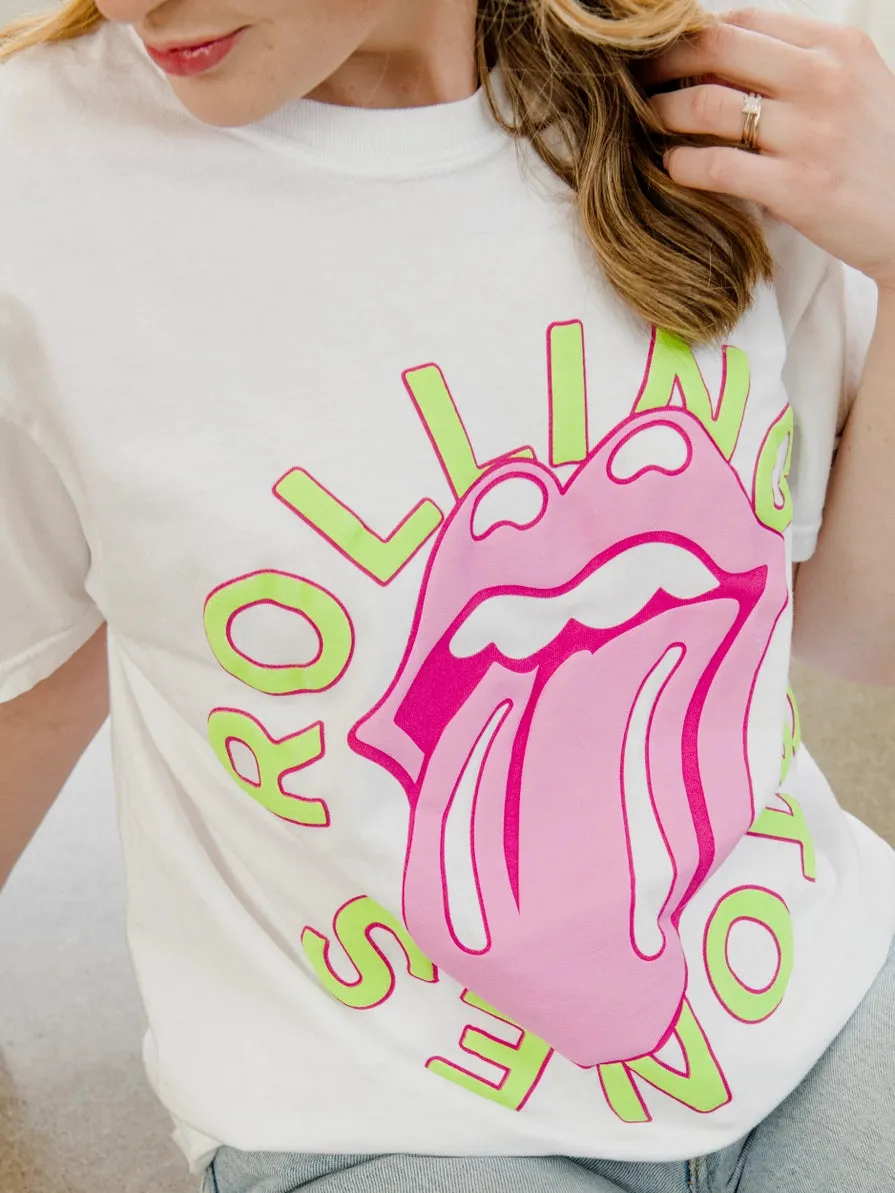 ROLLING STONES NEON PUFF TEE