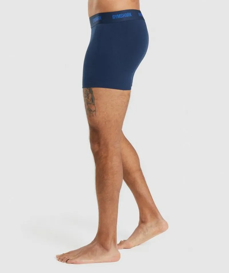 ROPA INTERIOR GYMSHARK BOXERS 2PK CORE OLIVE/NAVY | 375240CBN