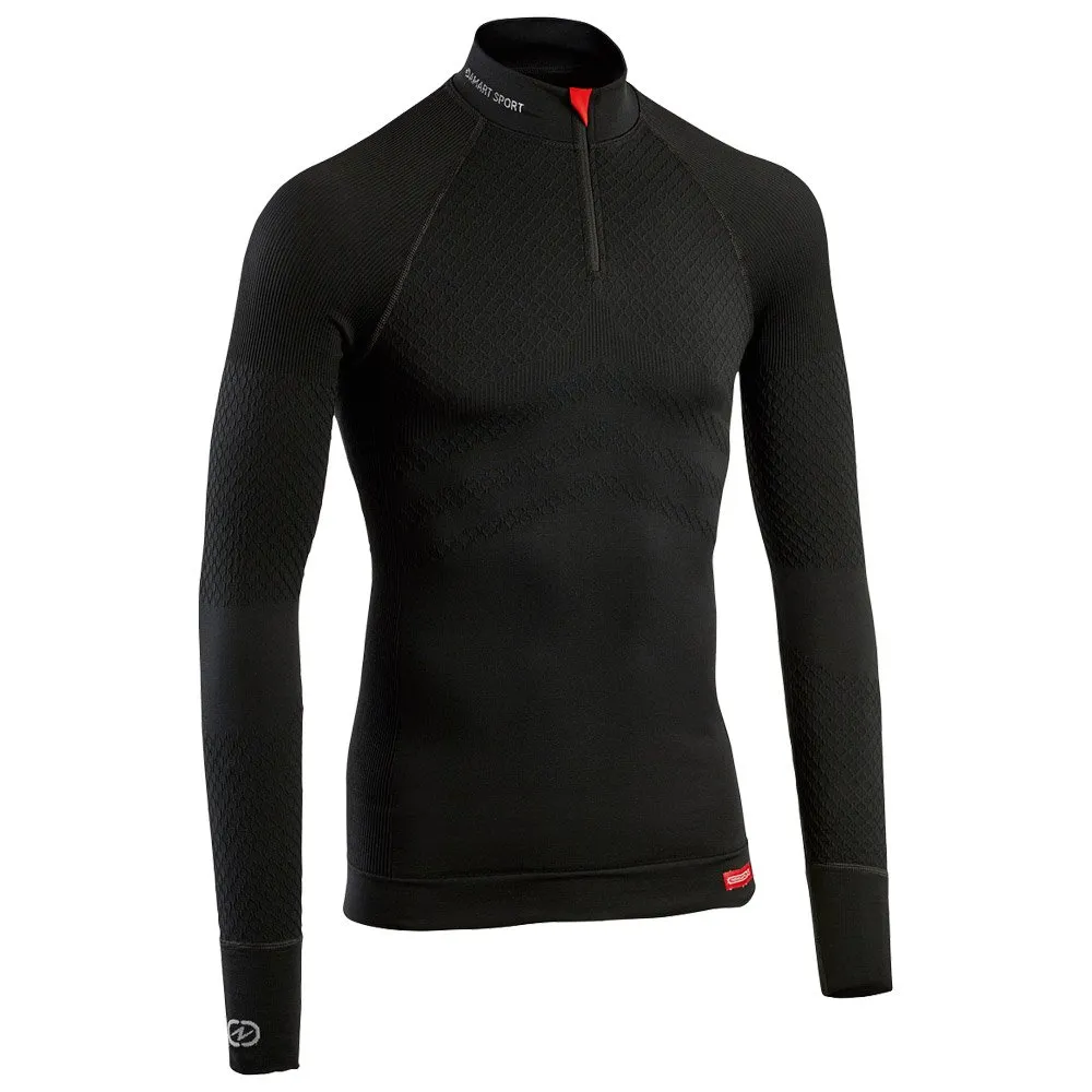 Ropa interior técnica Damart Sport Energy Thermolactyl 3 Col Zippe Noir