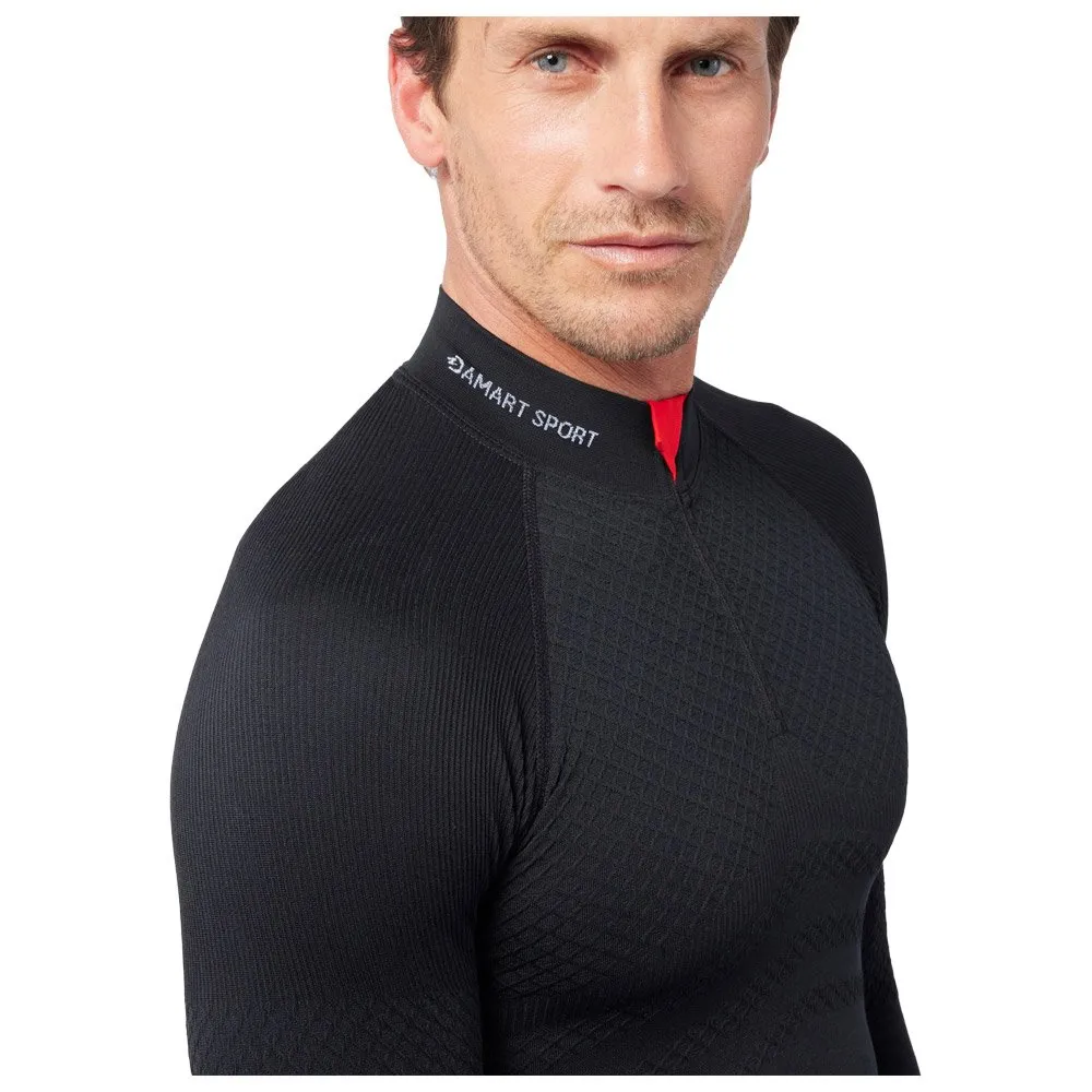 Ropa interior técnica Damart Sport Energy Thermolactyl 3 Col Zippe Noir
