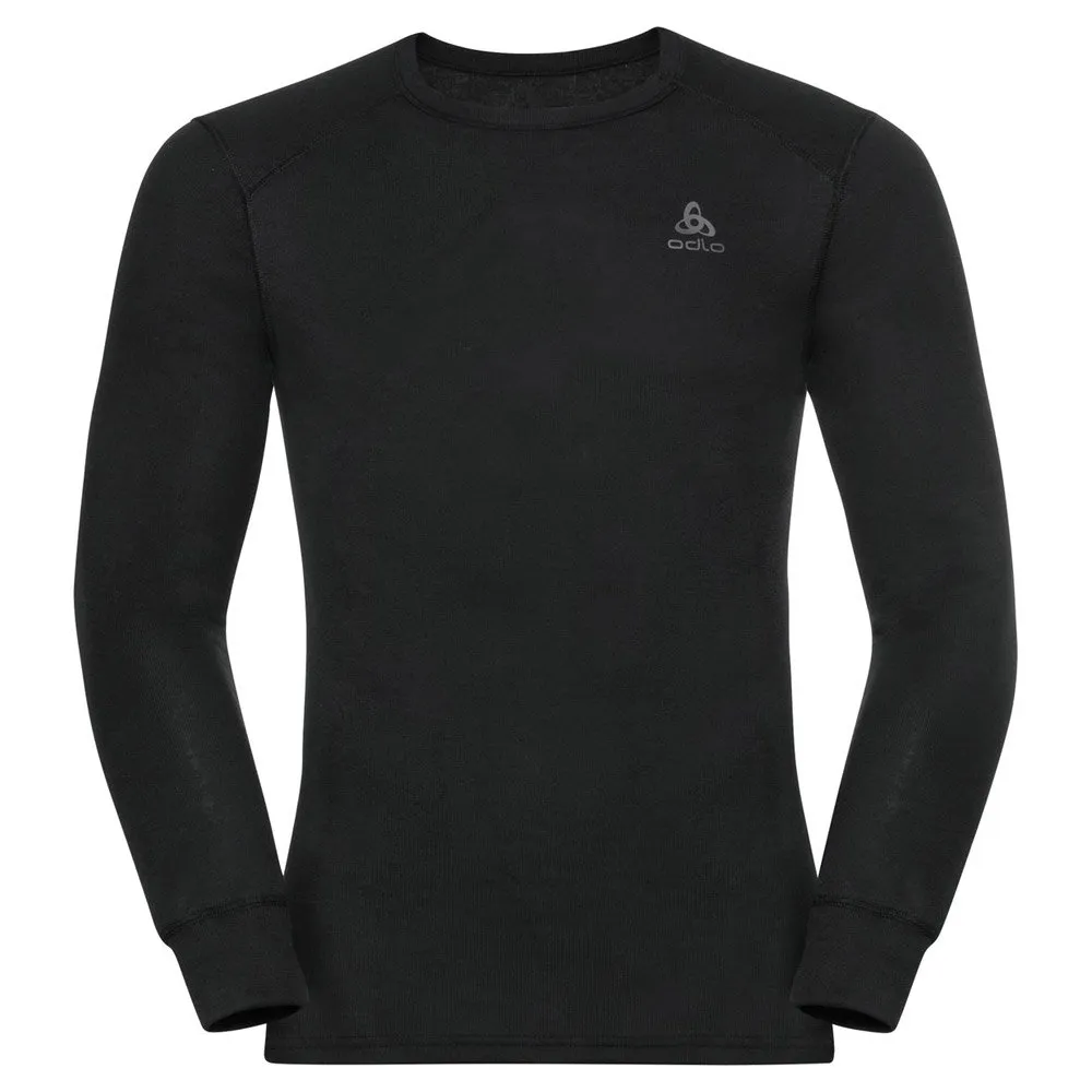 Ropa interior técnica Odlo Active Warm Eco Top Ls Crew Neck Black Black