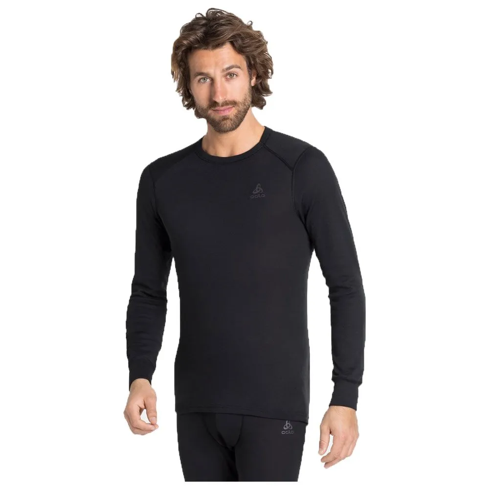 Ropa interior técnica Odlo Active Warm Eco Top Ls Crew Neck Black Black