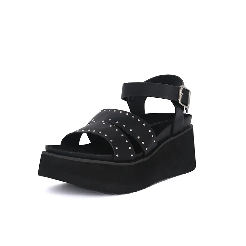 Sandalia Plataforma Gorgeous Negro Alquimia