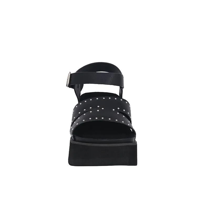 Sandalia Plataforma Gorgeous Negro Alquimia
