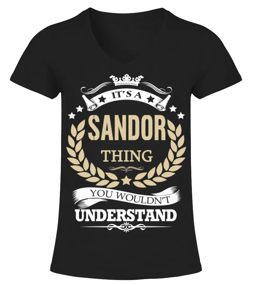 SANDOR  IT'S A SANDOR THING CAMISETA CUELLO PICO MUJER