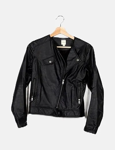 Sfera Chaqueta biker negra