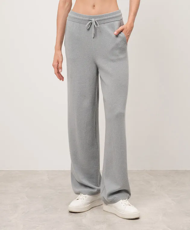 Simonetta Ravizza Gray cordoba cashmere pants