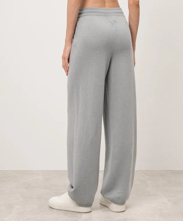 Simonetta Ravizza Gray cordoba cashmere pants