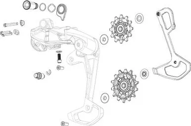 Sram Jaula interior para cambio trasero Sram Red AXS E1