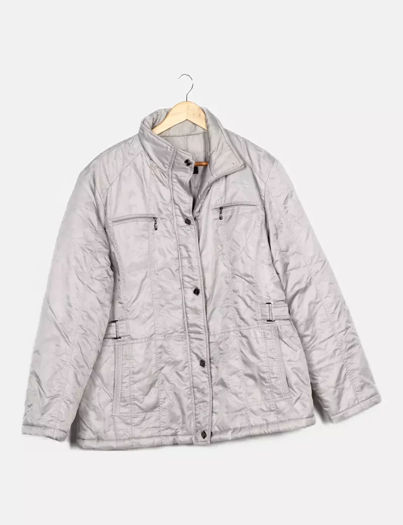 S.r.q Chaqueta gris acolchada