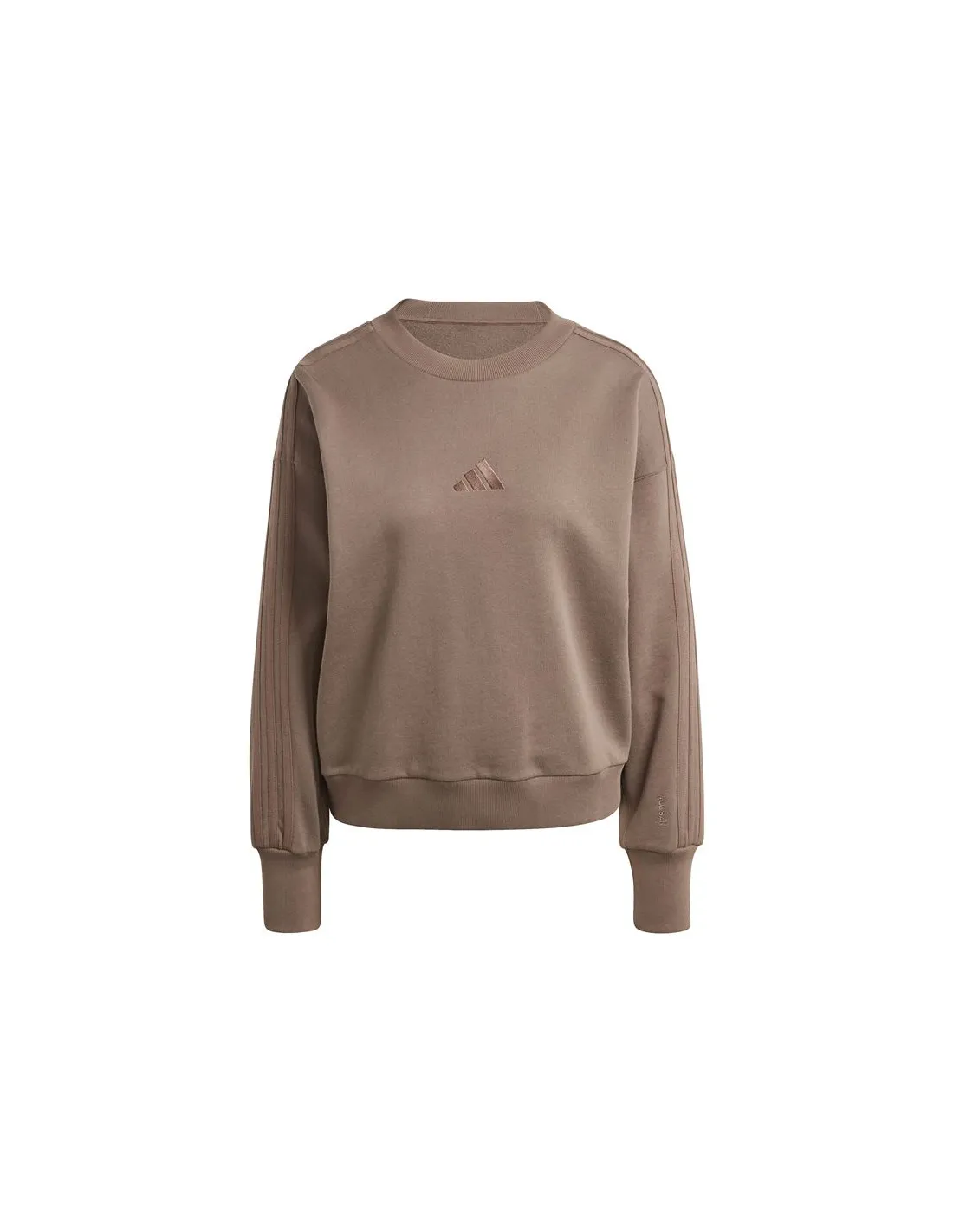 SUDADERA ADIDAS ALL SZN FRENCH TERRY 3STRIPES LOOSE MUJER MARRóN