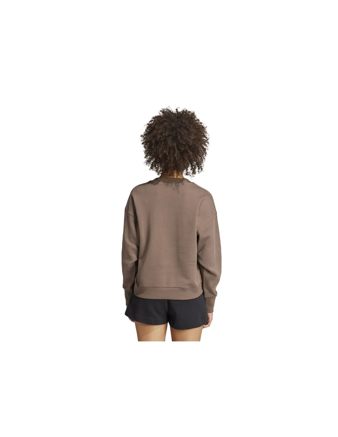 SUDADERA ADIDAS ALL SZN FRENCH TERRY 3STRIPES LOOSE MUJER MARRóN