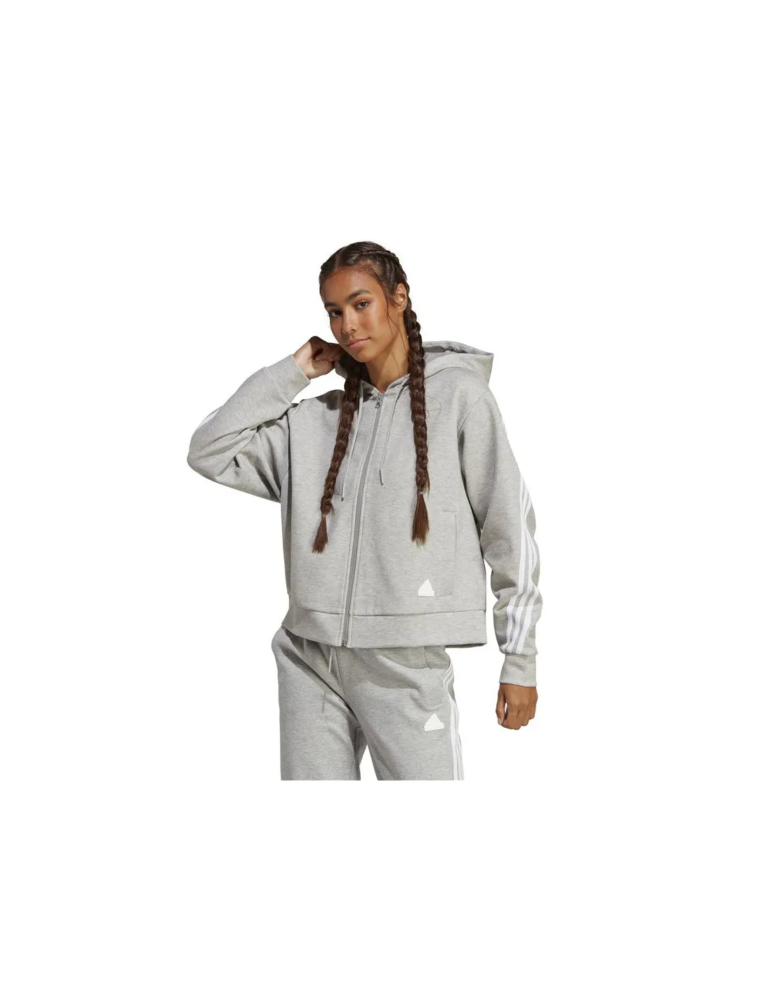 Sudadera adidas Fi 3S Fz Mujer