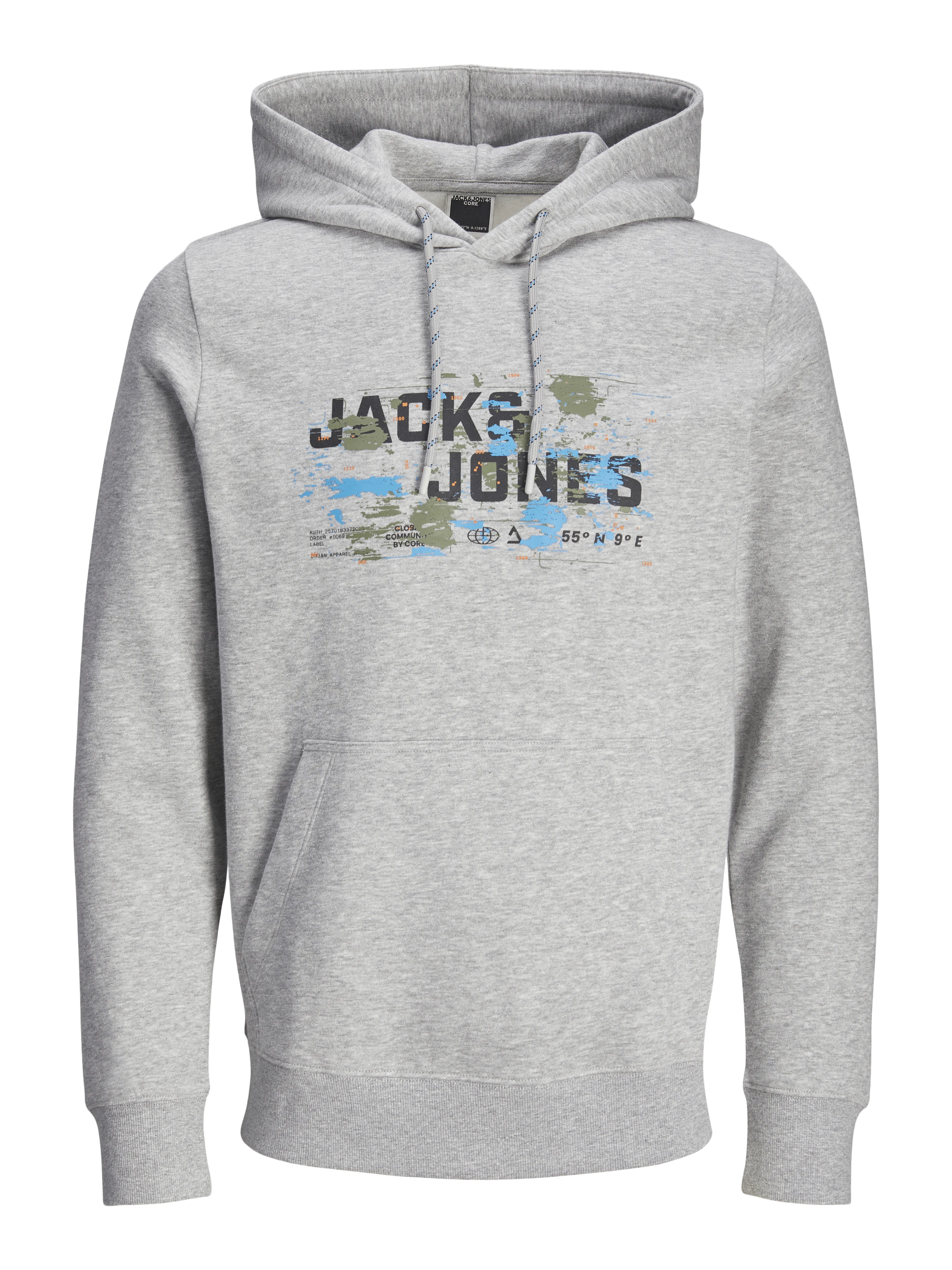 Sudadera con capucha Logotipo | Gris claro | Jack & Jones®