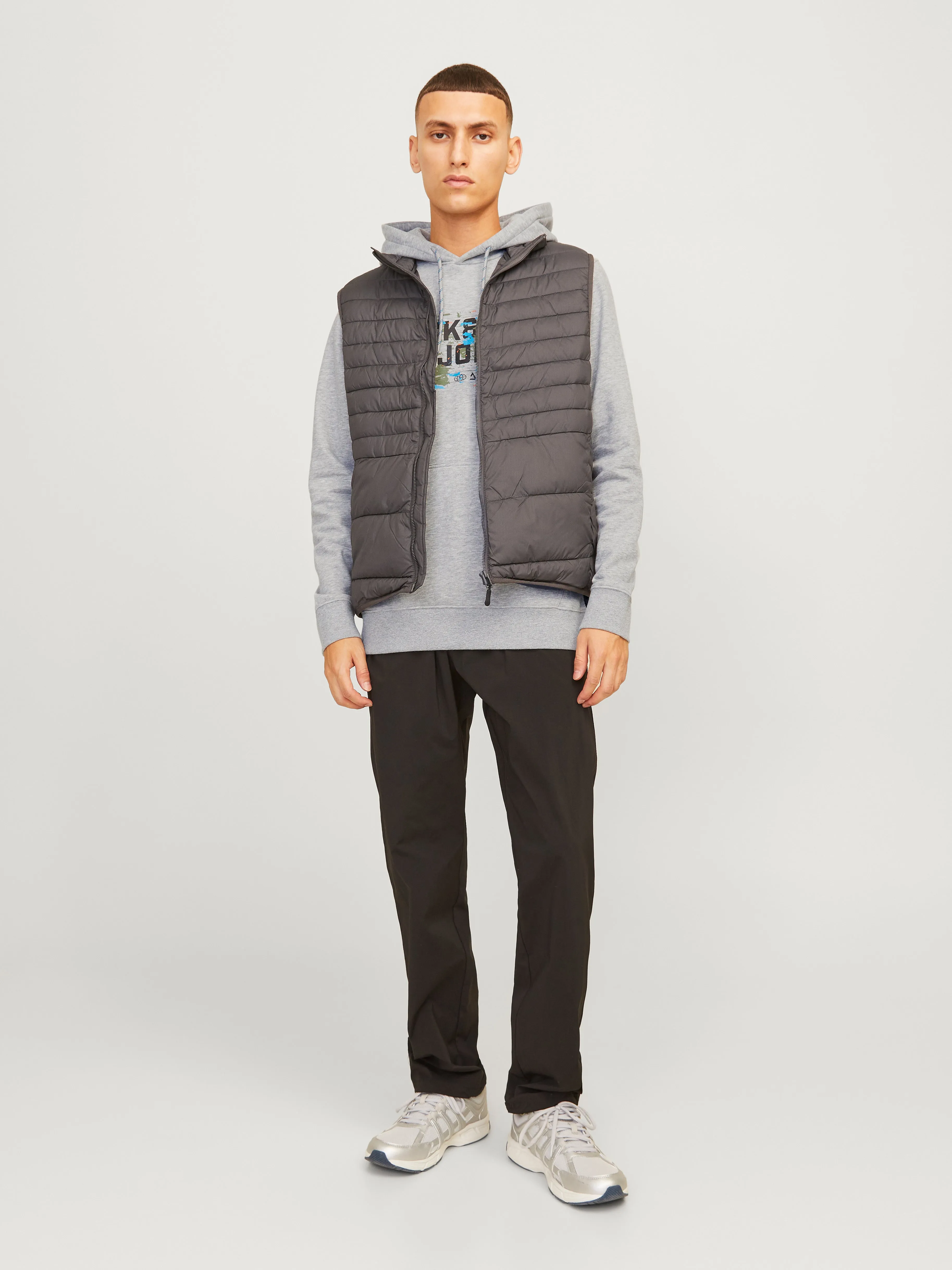 Sudadera con capucha Logotipo | Gris claro | Jack & Jones®