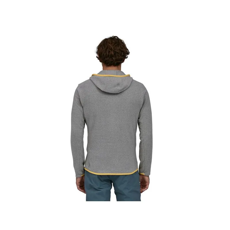 Sudadera con capucha y cremallera completa PATAGONIA R1 Air para hombre (Gris salado)