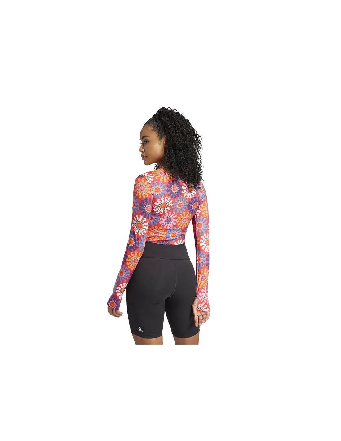 Sudadera de Fitness adidas Farm Crop Ls Mujer