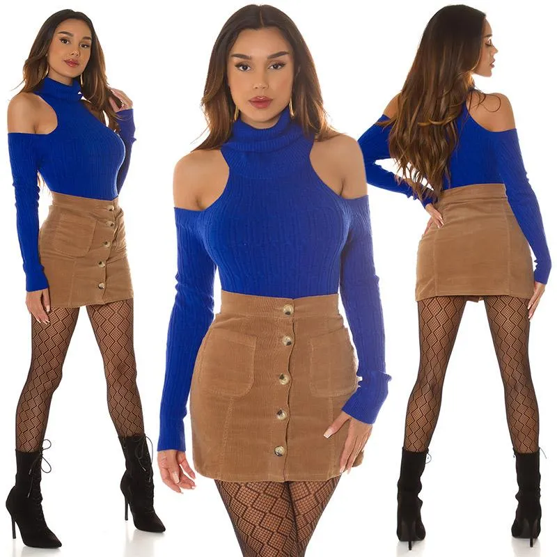 Suéter elegancia noble en azul real 