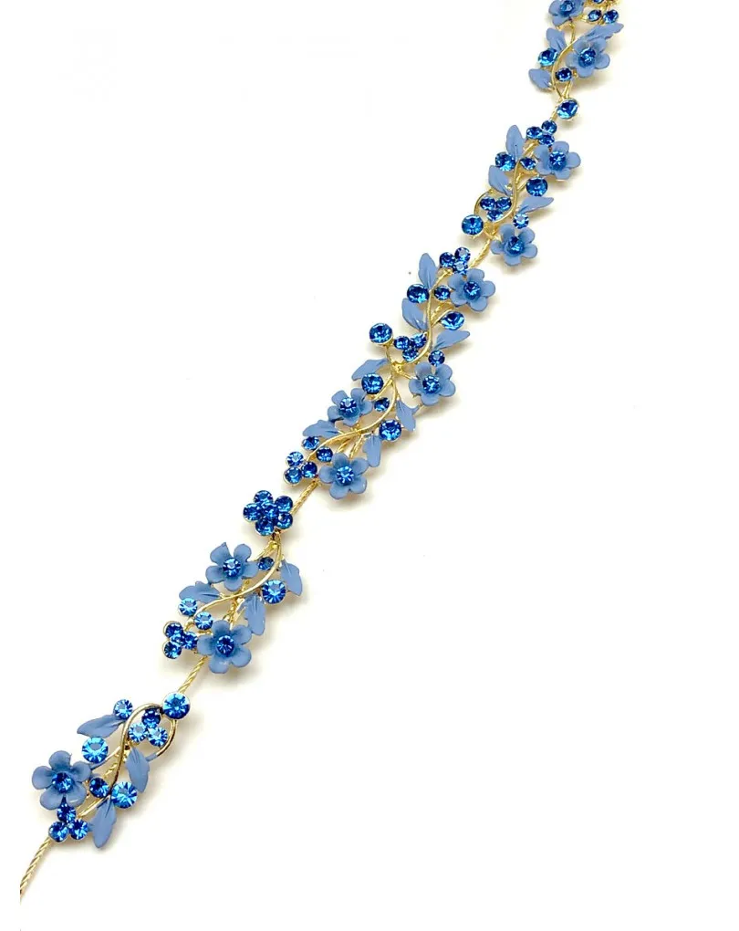TOCADOS Y TIARAS AZULES PARA BODAS PARA LUCIR TU PEINADO CON ESTILO