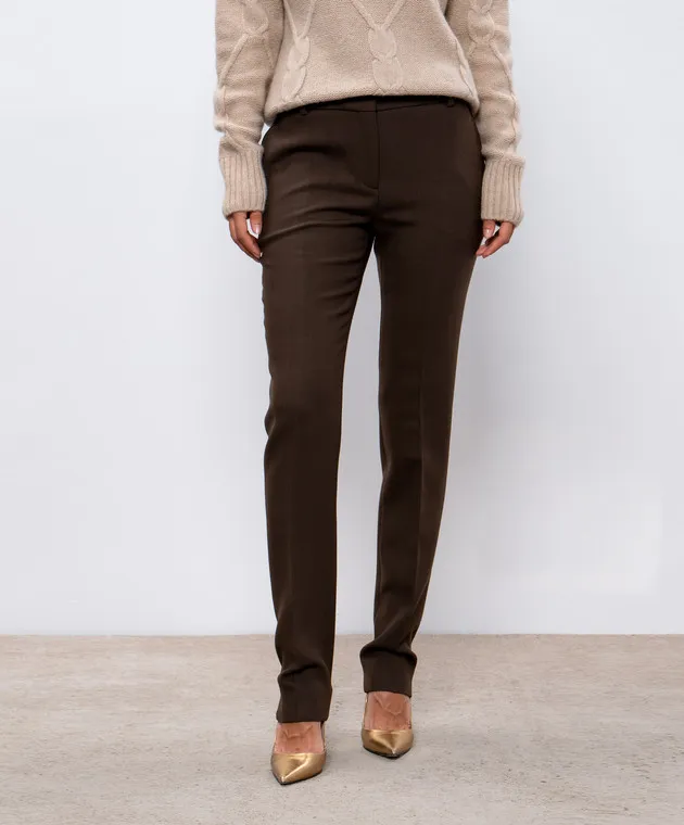 Toteme Khaki pants with wool