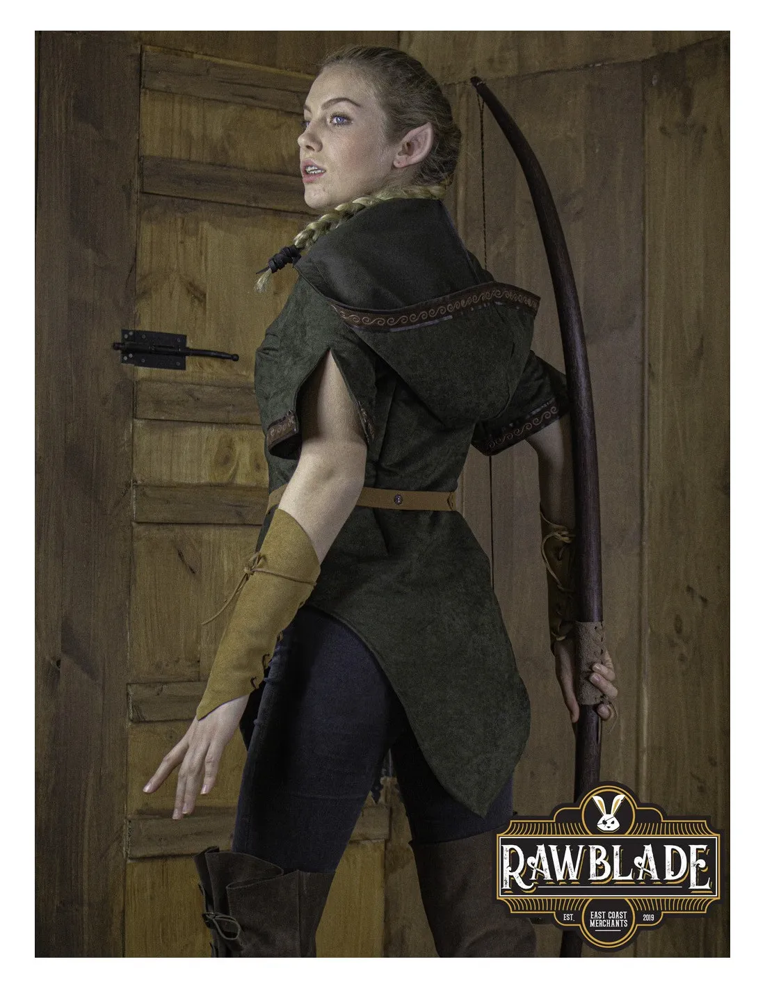 TúNICA MEDIEVAL BRIANNAN EN ANTE PARA MUJER  VERDE