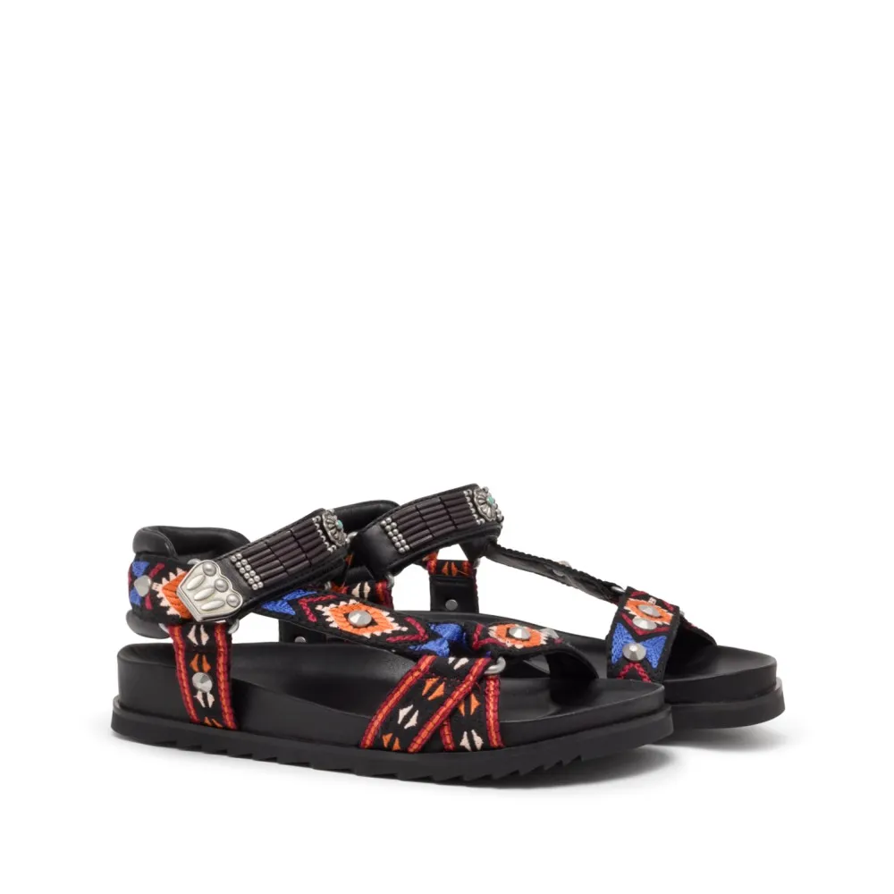 UGO Ethnic Ribbon Multi/Black