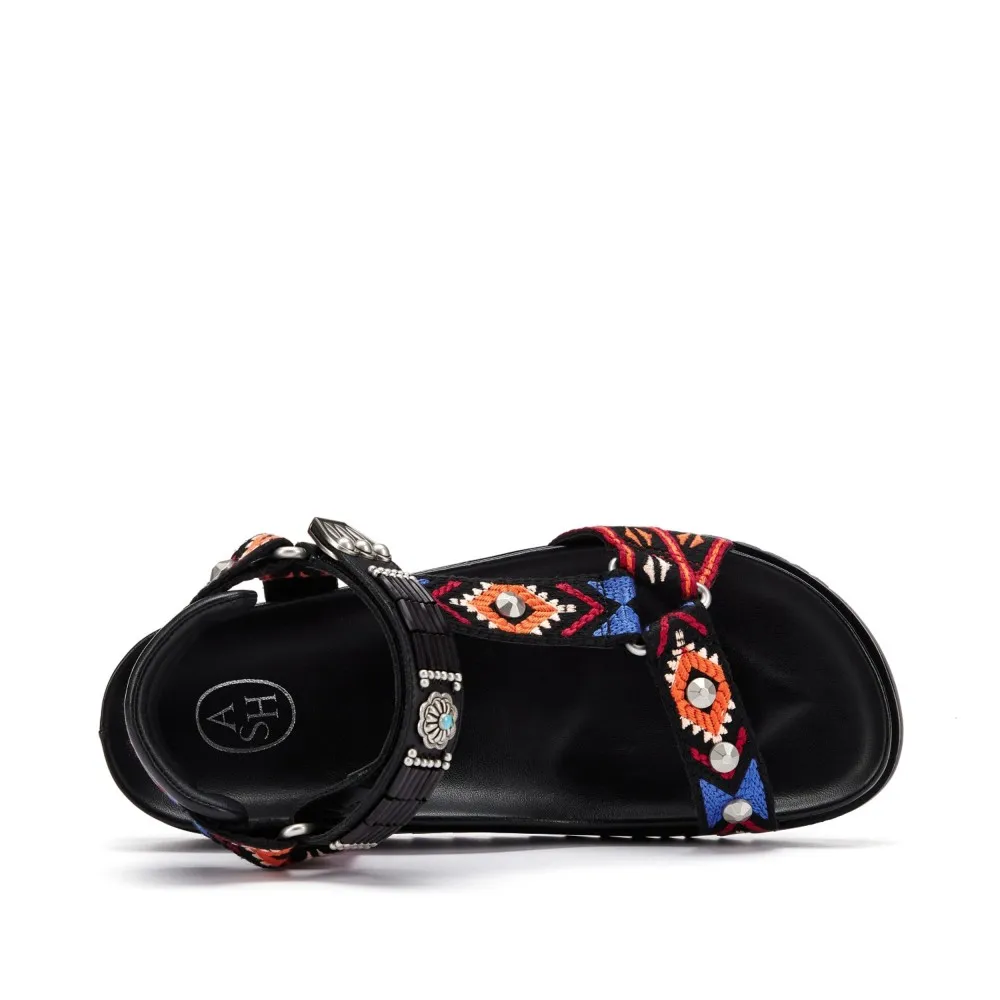 UGO Ethnic Ribbon Multi/Black