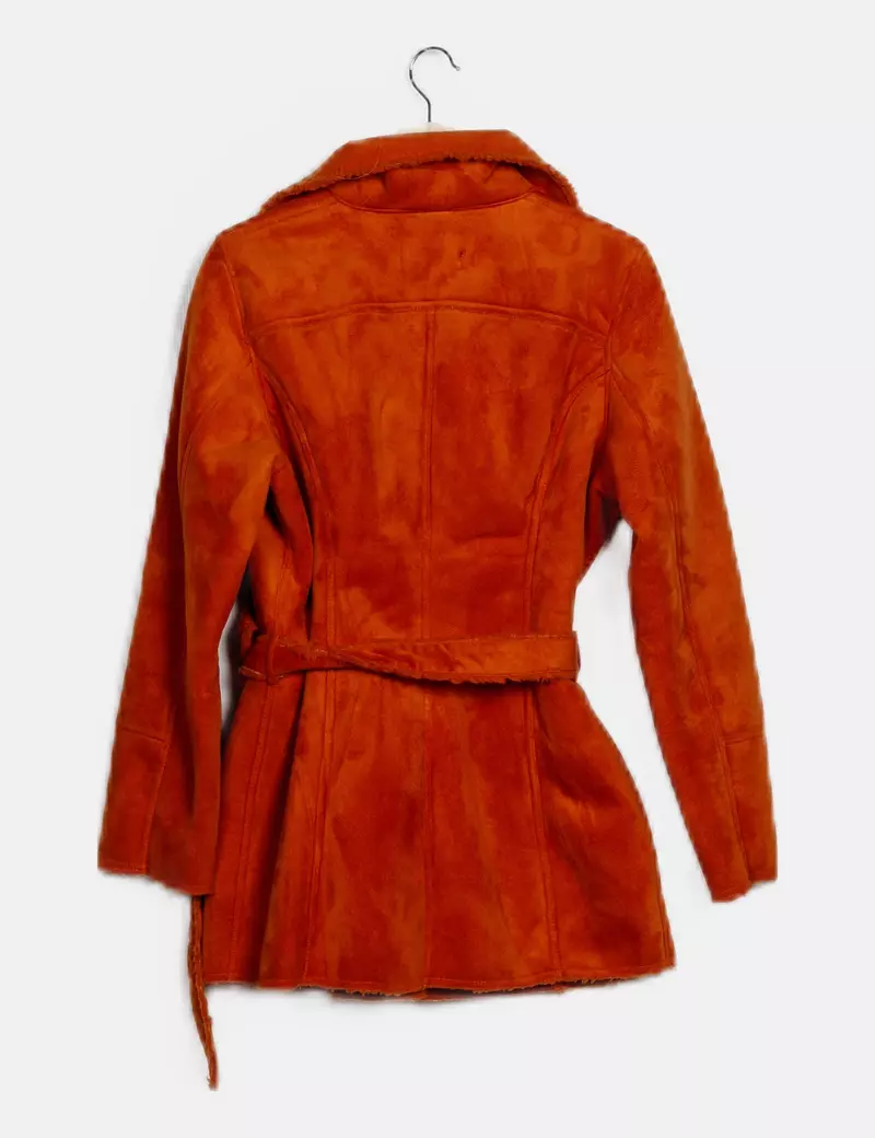Vero Moda Abrigo naranja combinado