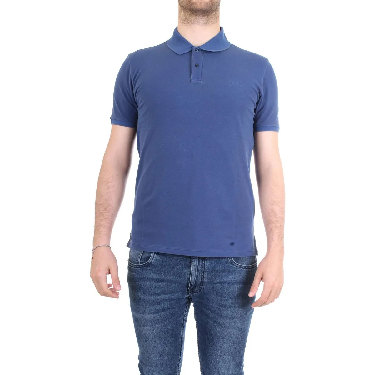 WOPOL0526 polo hombre azul